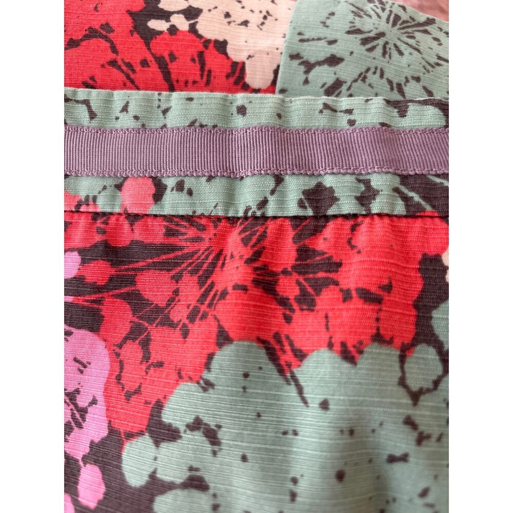Boden Cotton Pencil Skirt Size 10R Pink Blue Dandelion Straight Pencil Lined - Picture 9 of 11